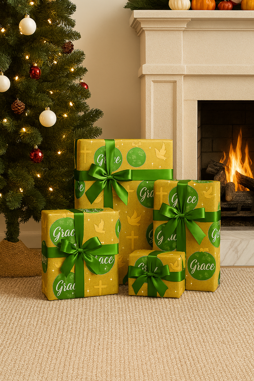 "GRACE" Christian Wrapping Paper Roll