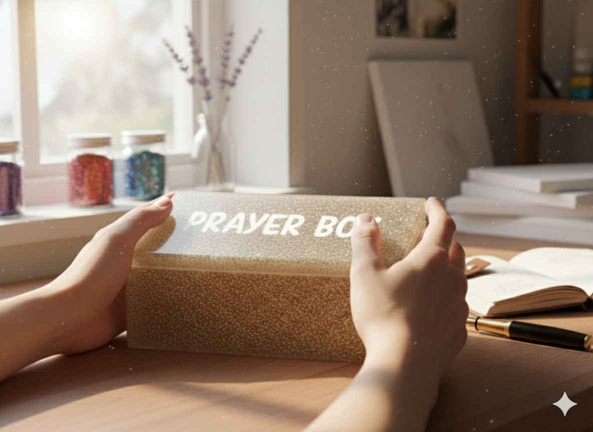 Gold Prayer Box: Thoughtful Storage for Your Prayers 