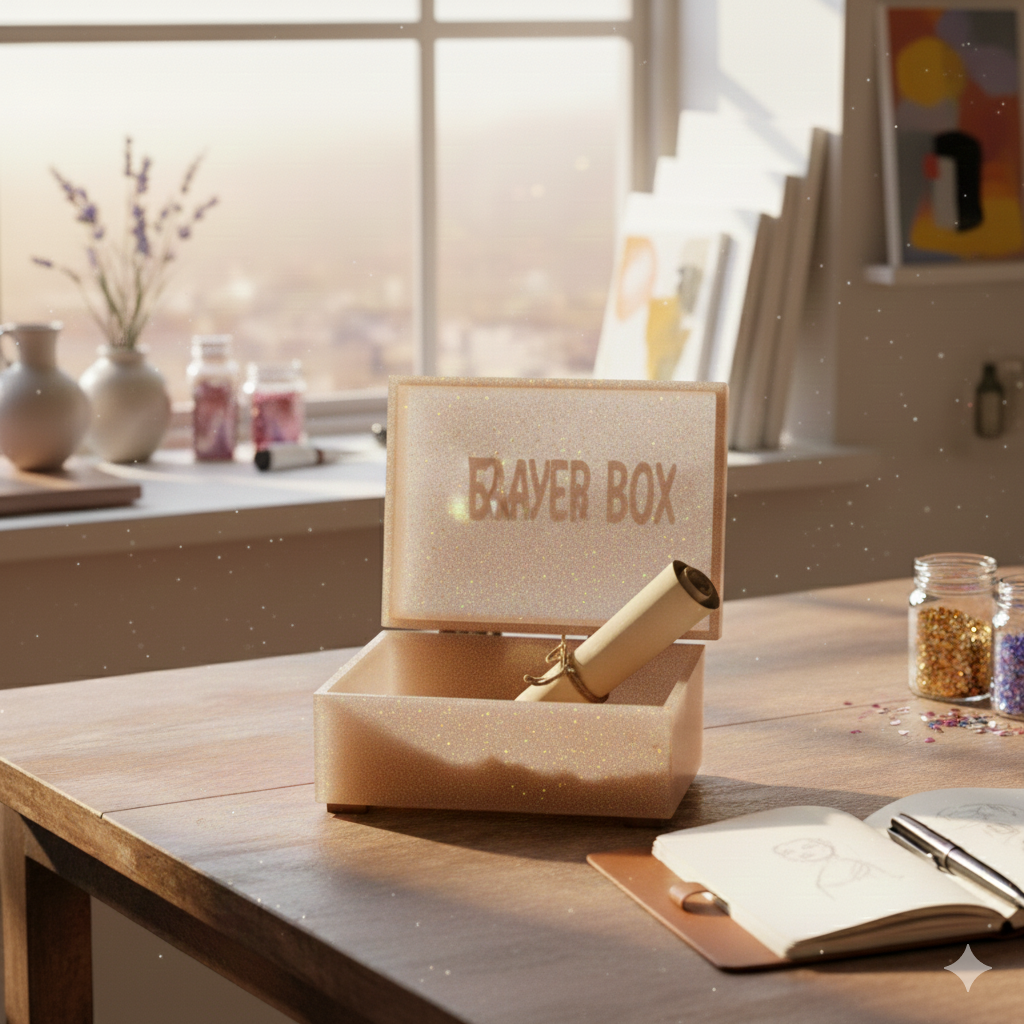 Gold Prayer Box: Thoughtful Storage for Your Prayers 