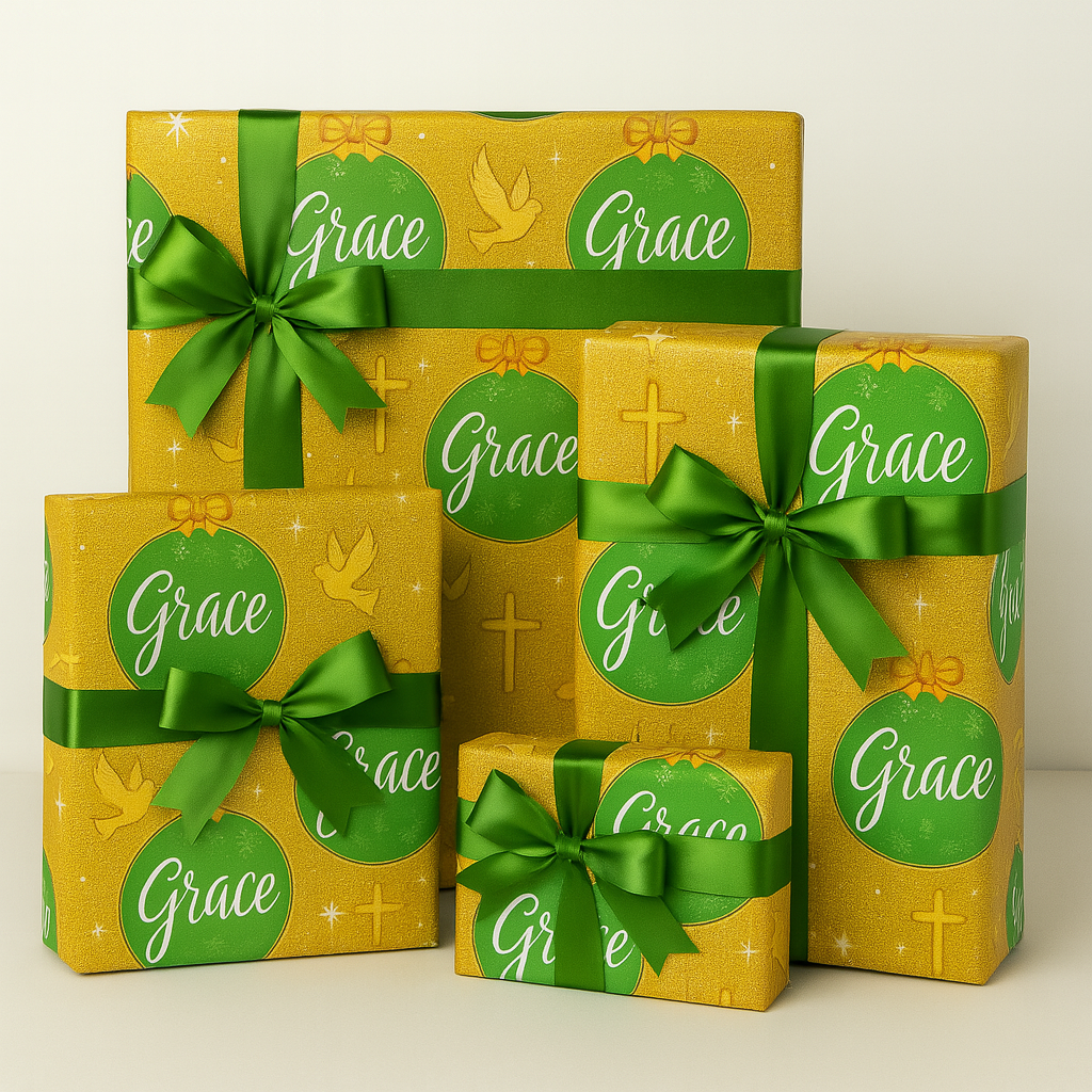 "GRACE" Christian Wrapping Paper Roll