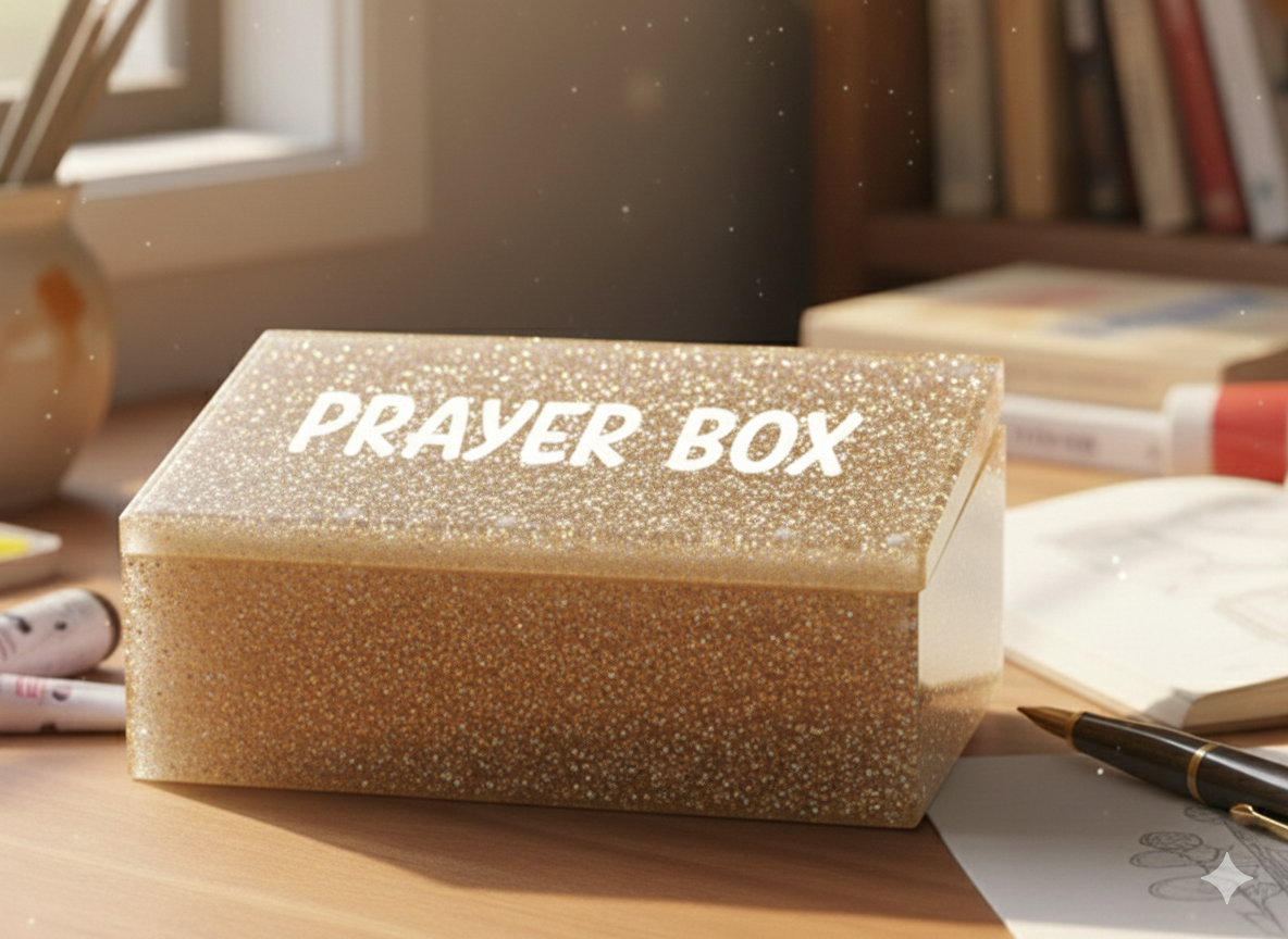 Gold Prayer Box: Thoughtful Storage for Your Prayers 