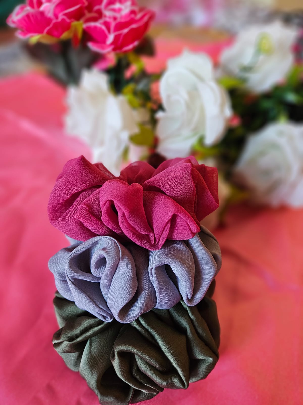 Set of Decorative Scrunchies