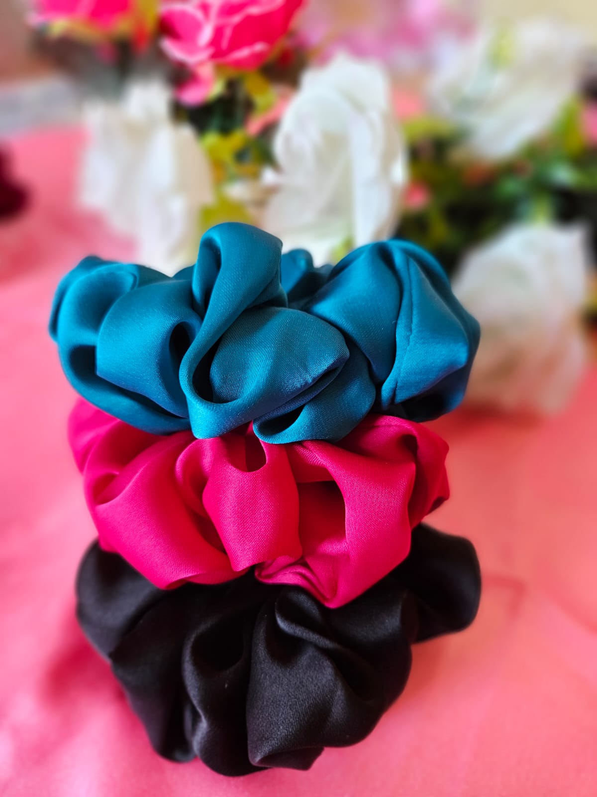Silk Scrunchies Set