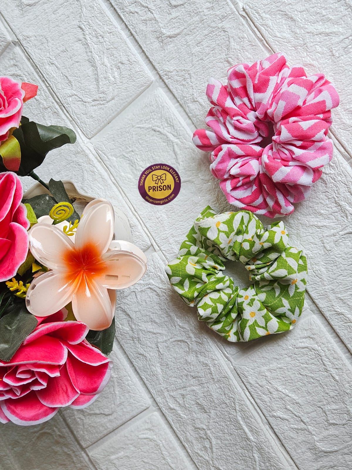 Floral Hair Scrunchies