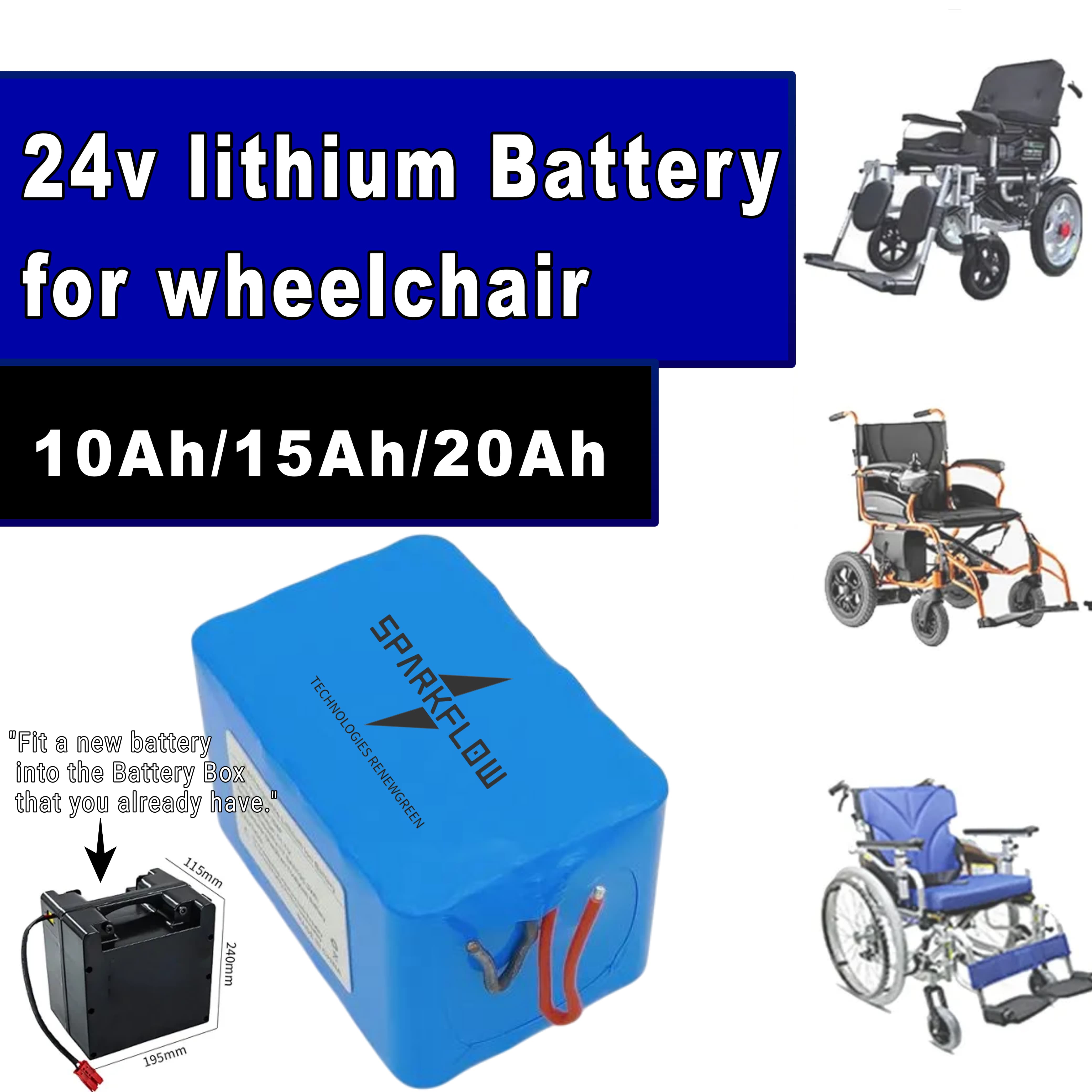 24v Lithium Battery for Wheelchair