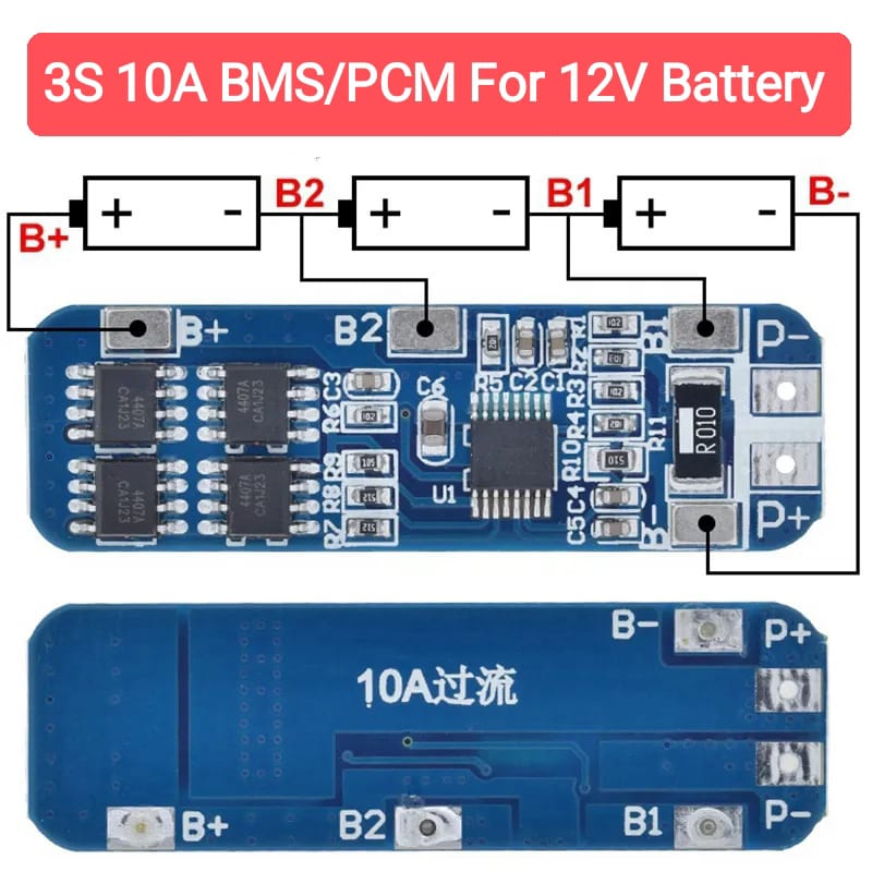 3S 10A BMS/PCM