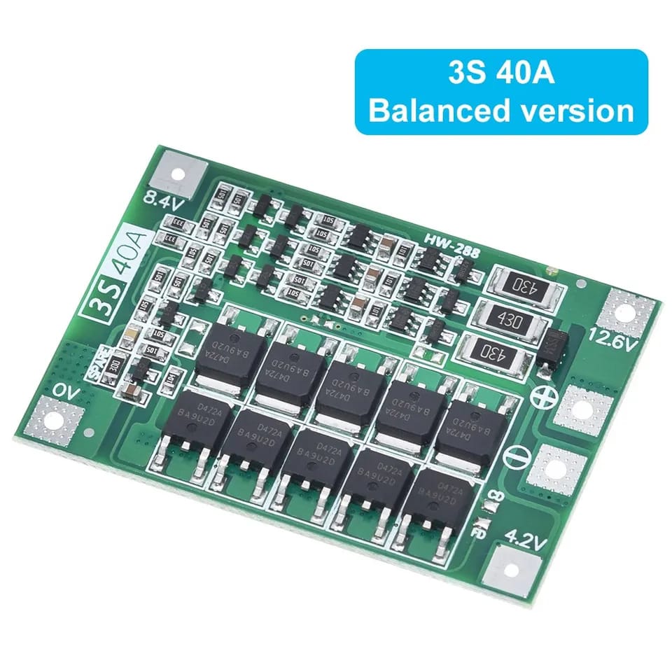 3S 40A Battery Protection Board