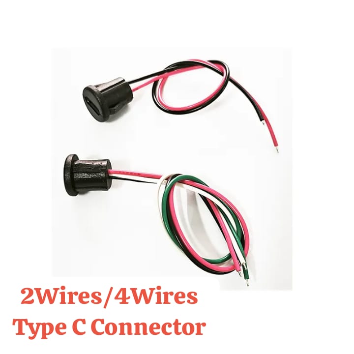 2Wires/4Wires Type C Connector