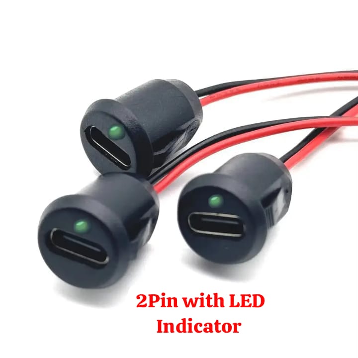 2-Pin Connectors with LED Indicator