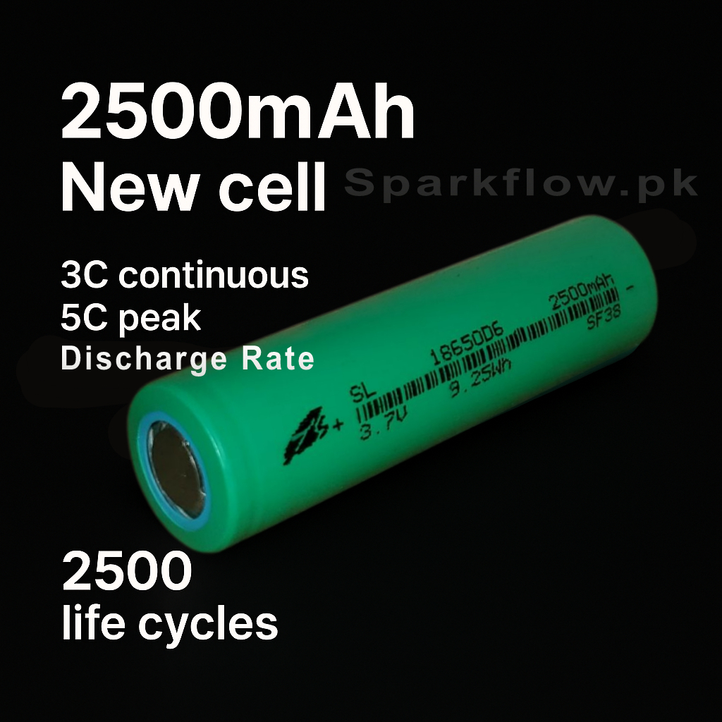 18650 3c 5c 2500mAh Lithium-Ion Battery 3.7v