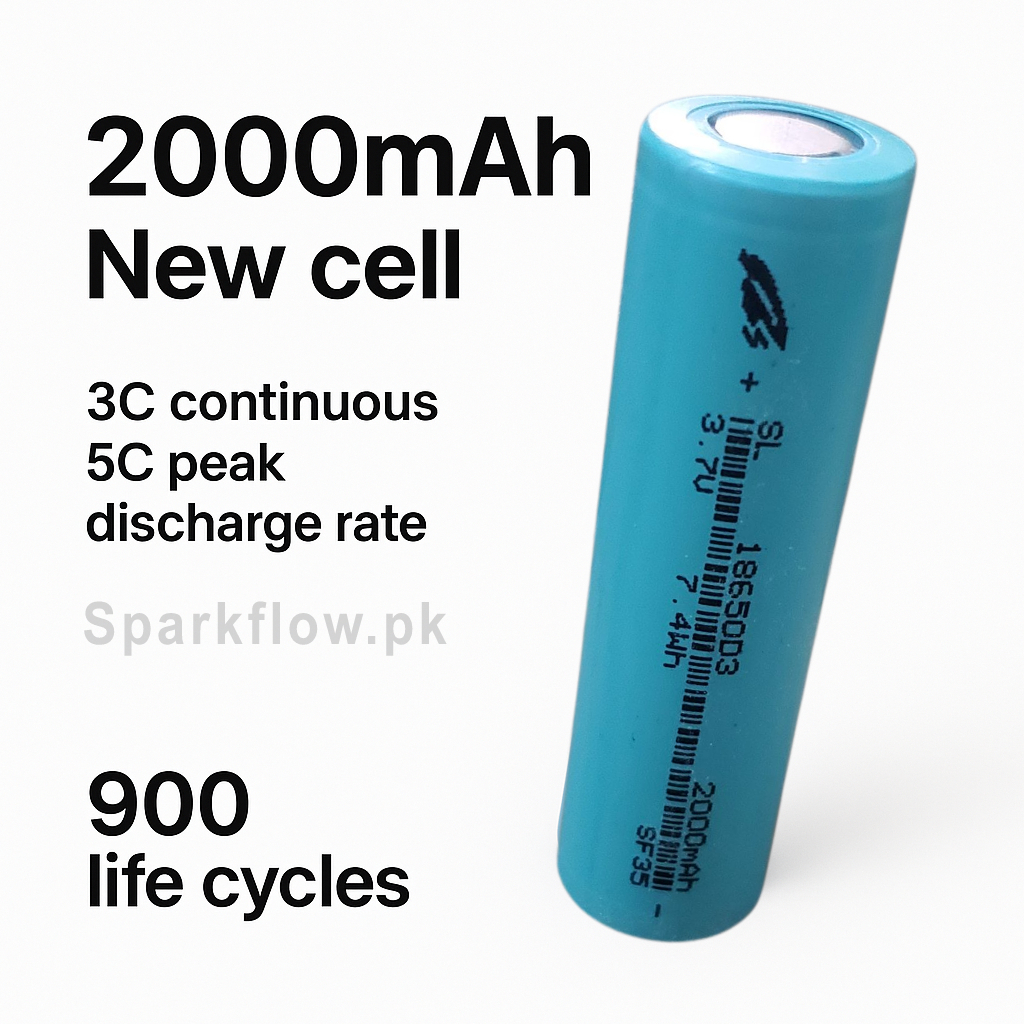 18650 3c 5c 2000 mAh lithium ion cell 3.7v