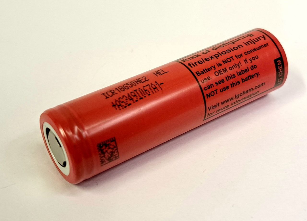 LG HE2 18650 2500mAh 8c 20A lithium-ion Battery cell