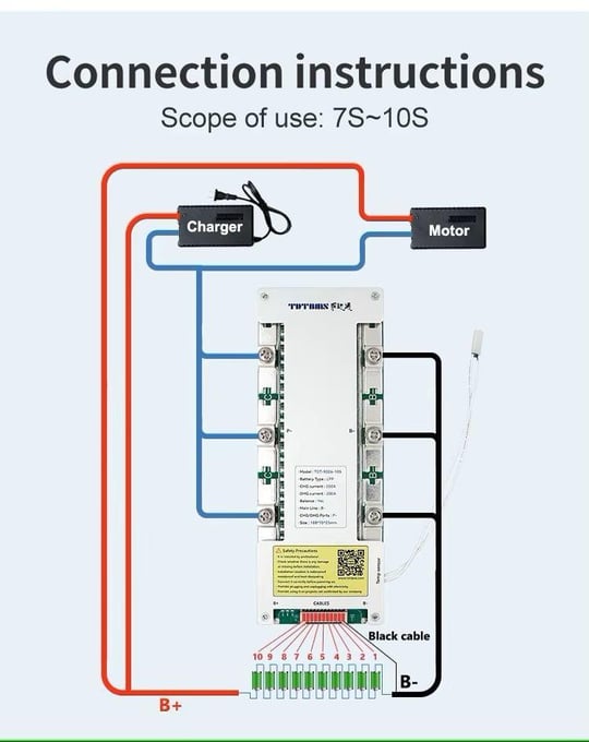 TDT 8s 100A  lifepo4 BMS