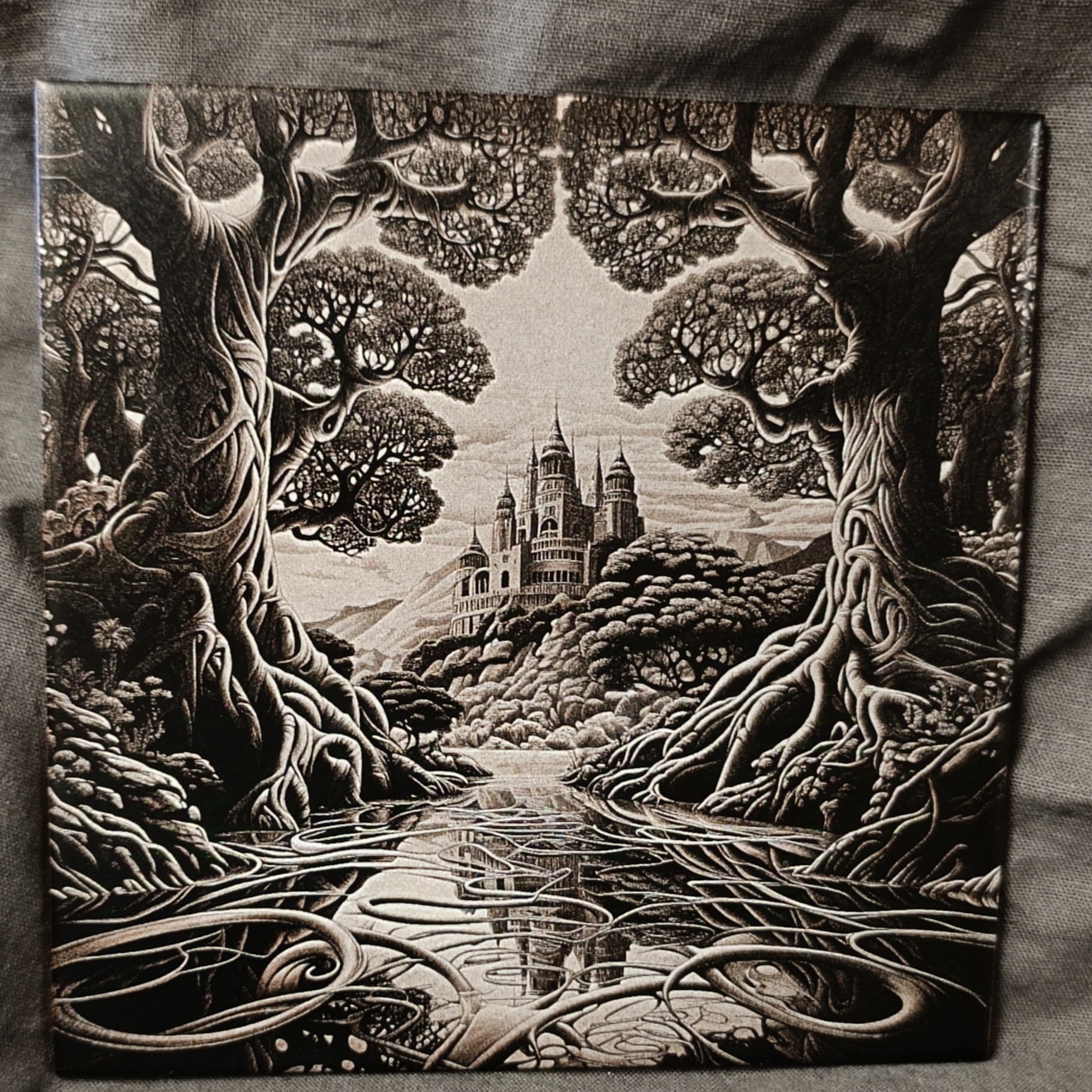 Carrelage gravé - Tableau Fantastique