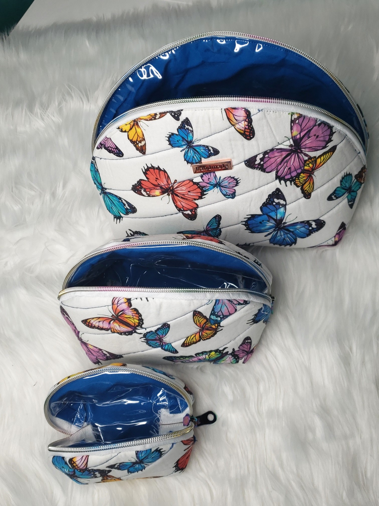 Butterfly Clam Shell Cosmetic Bags