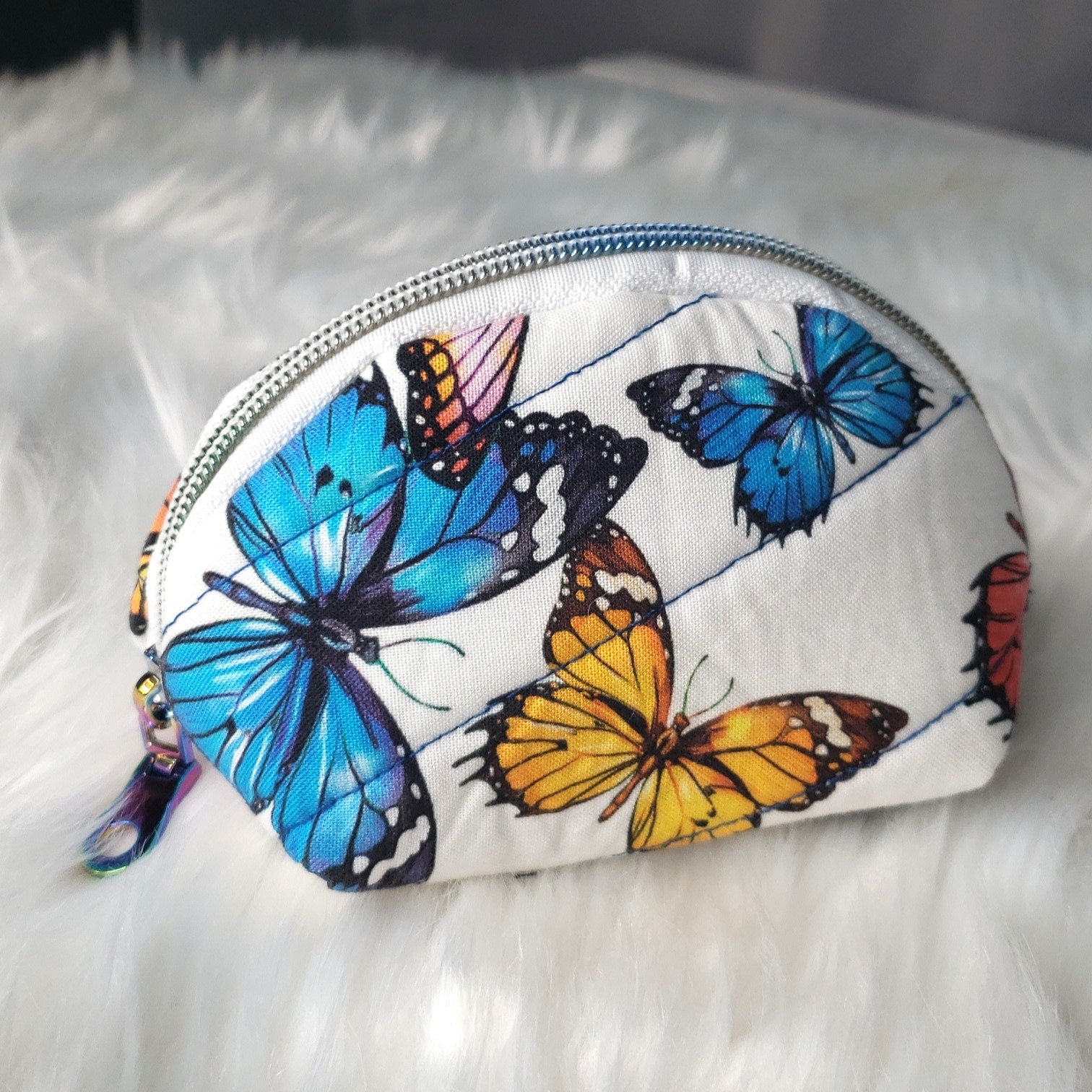 Butterfly Clam Shell Cosmetic Bags