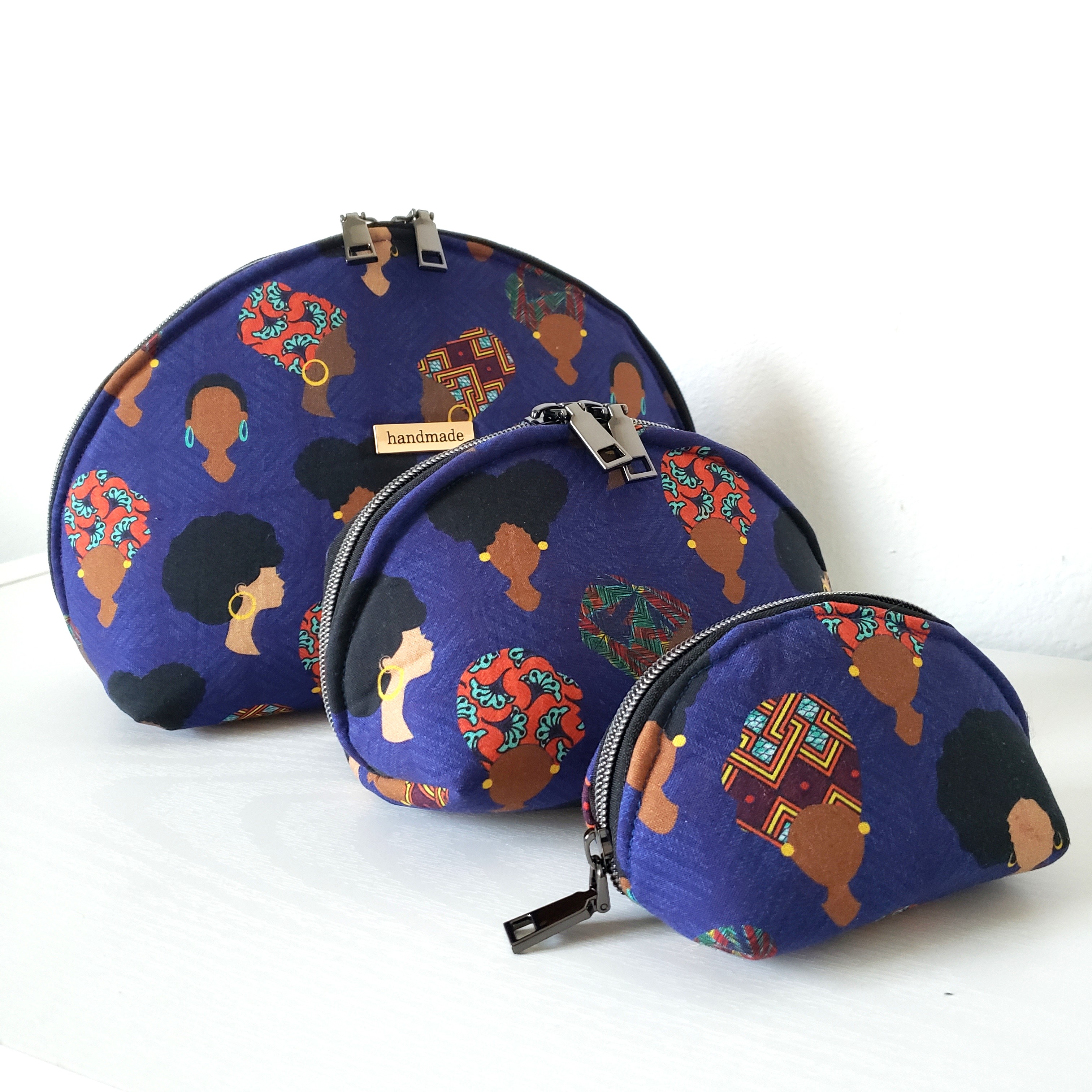 Ethnic Afrocentric Clam Shell Pouch Set