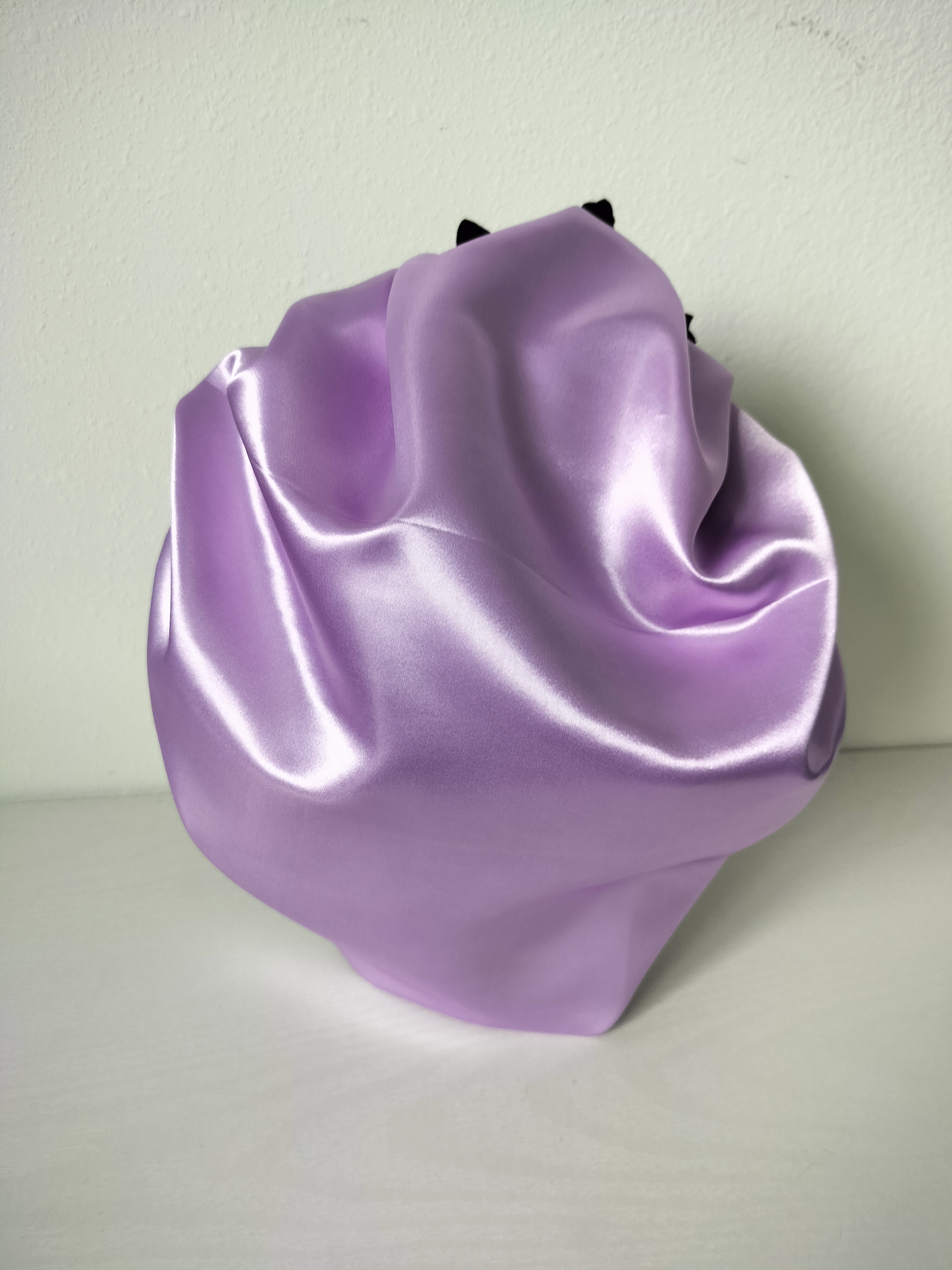 Satin Sleep Bonnet Silky Lavender 