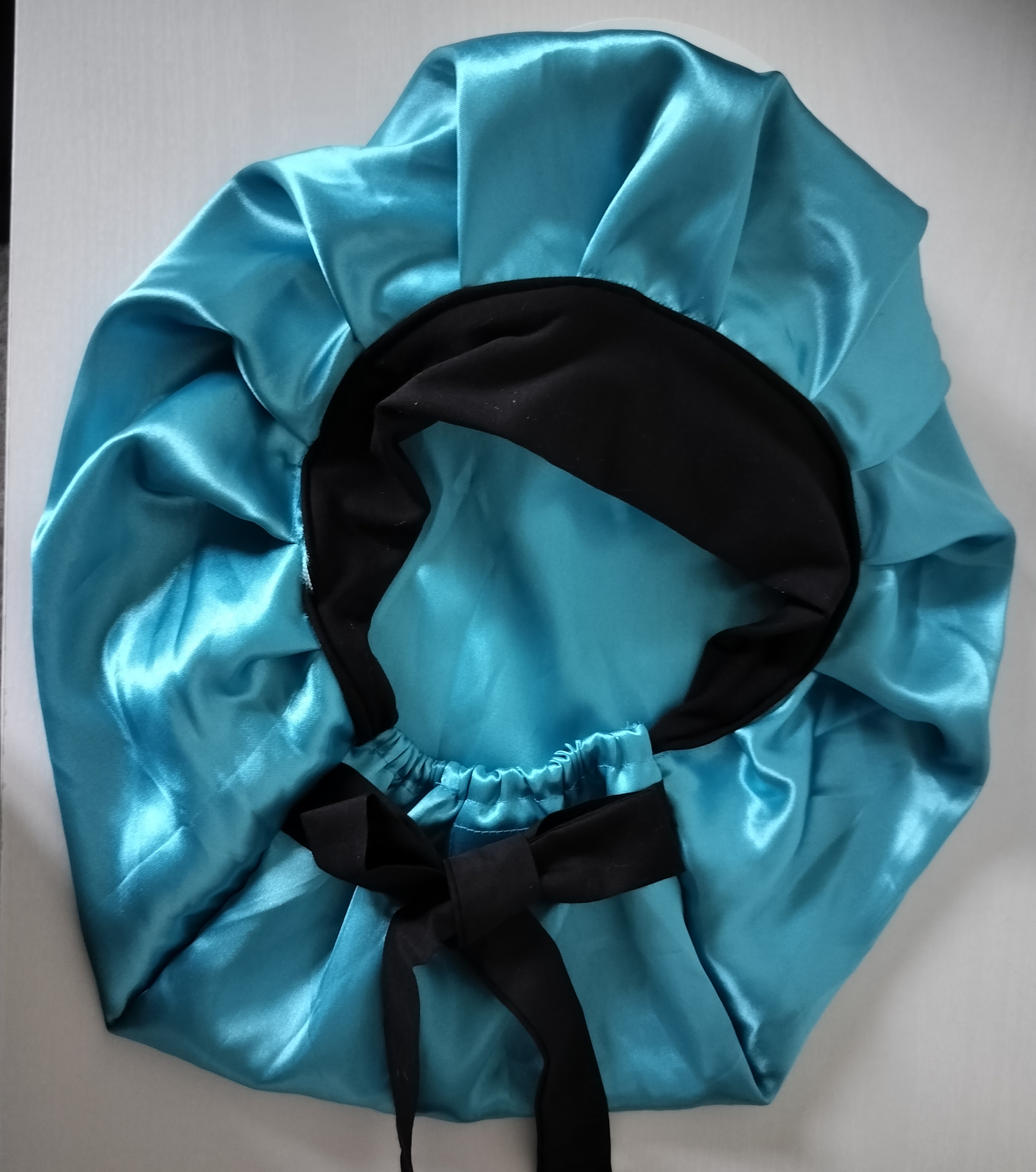 Satin Sleep Bonnet Silky Teal 