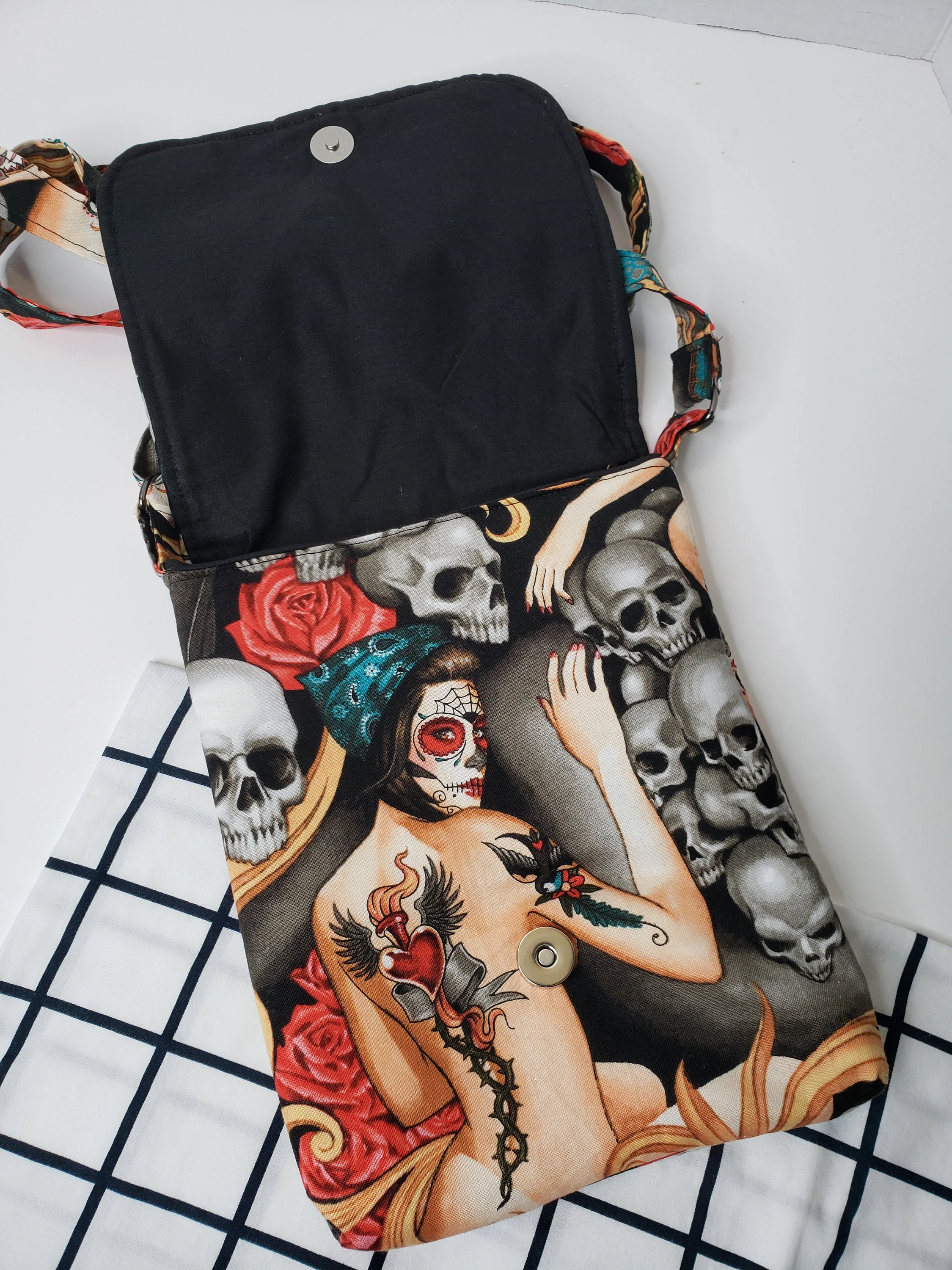 Day of the Dead Crossbody Messenger Purse