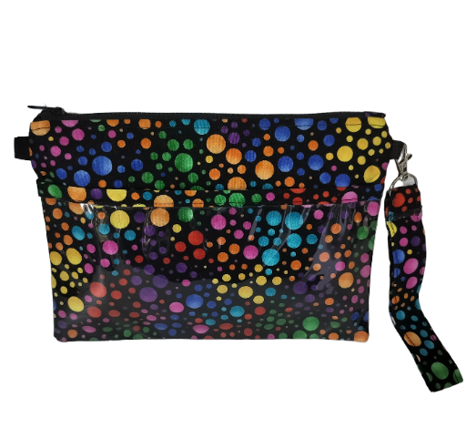 Colorful Polka Dot Clutch
