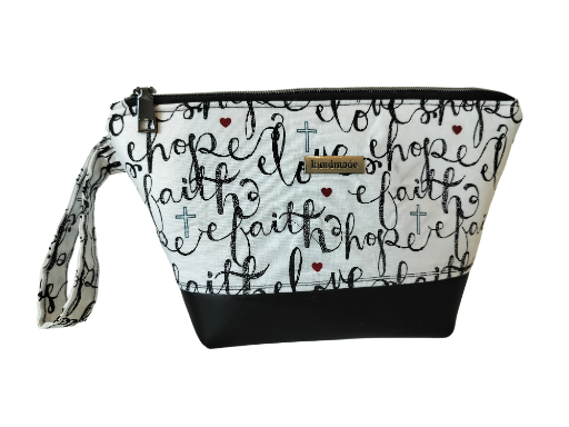 Faith Hope Love Makeup Bag