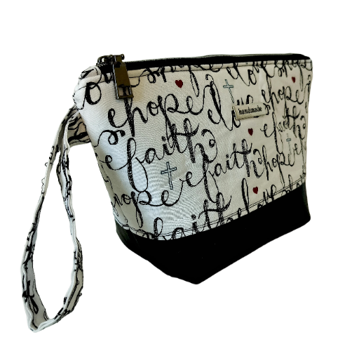 Faith Hope Love Makeup Bag