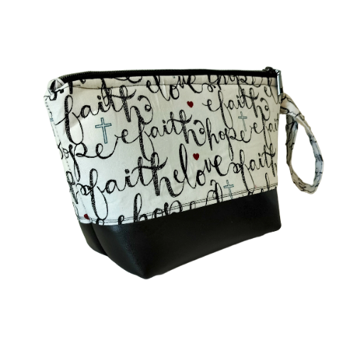 Faith Hope Love Makeup Bag