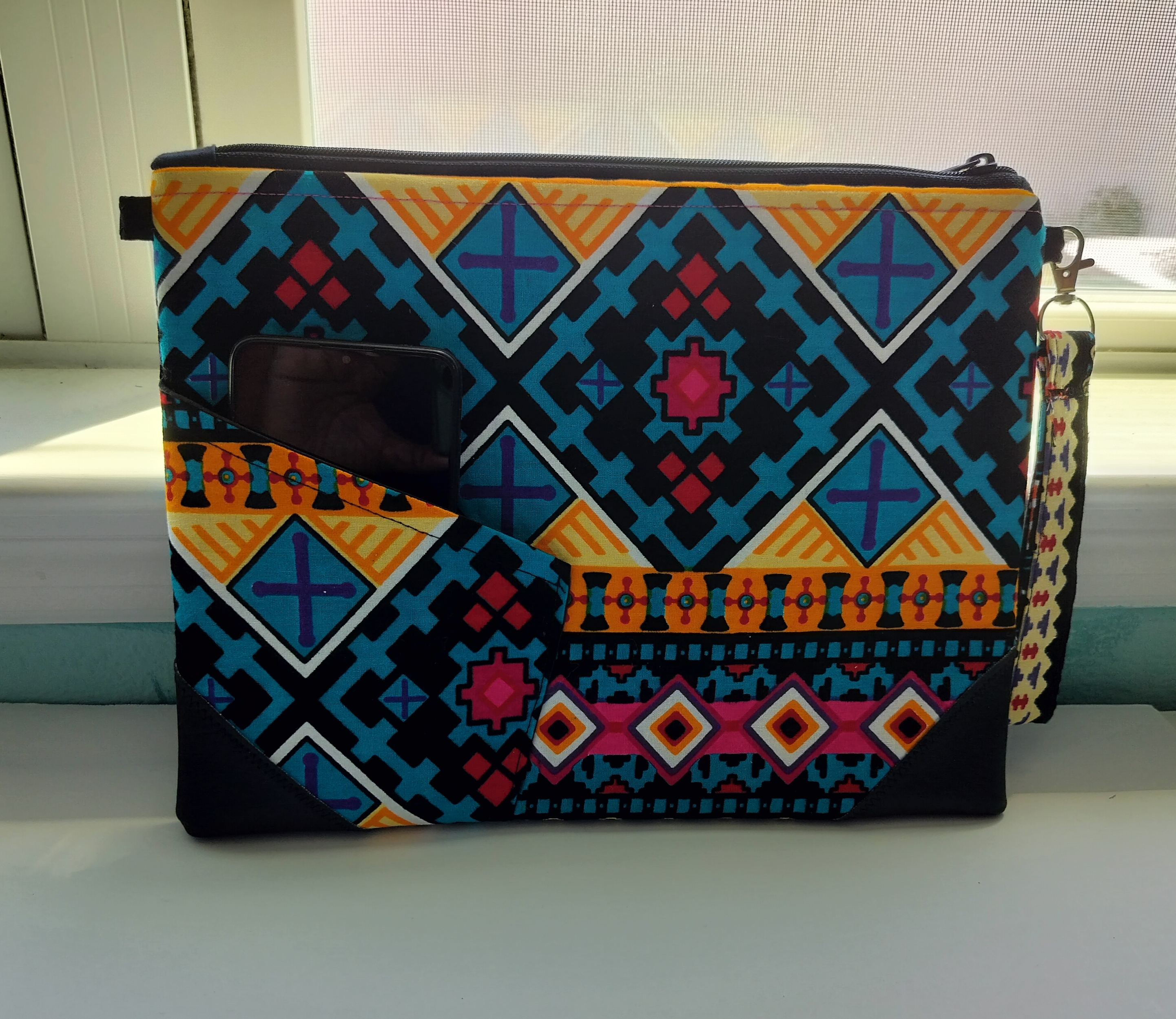 Ethnic Print Clutch Bag Tablet Cover 