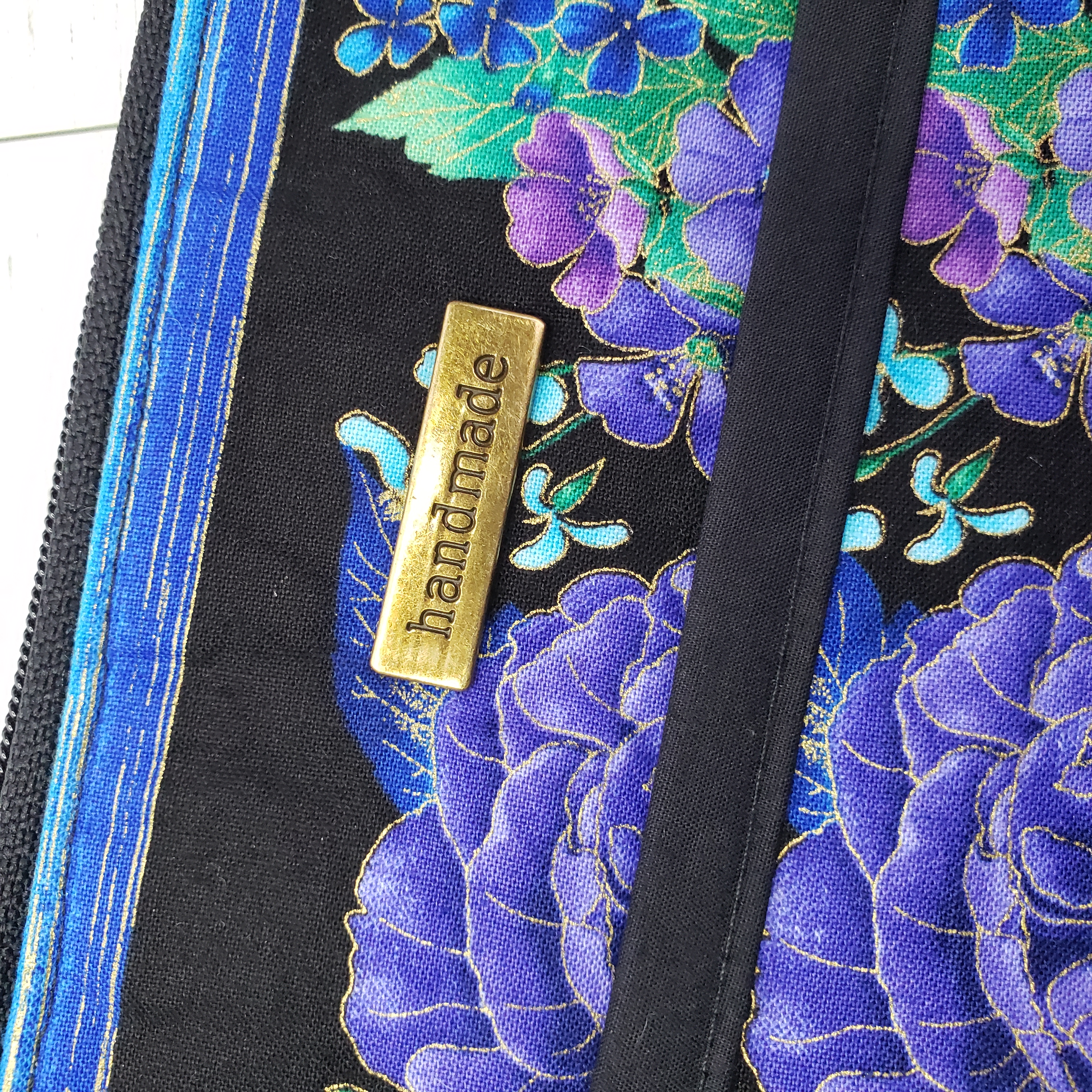 Utopia Flower Zipper Pouch w/ Wrist Strap