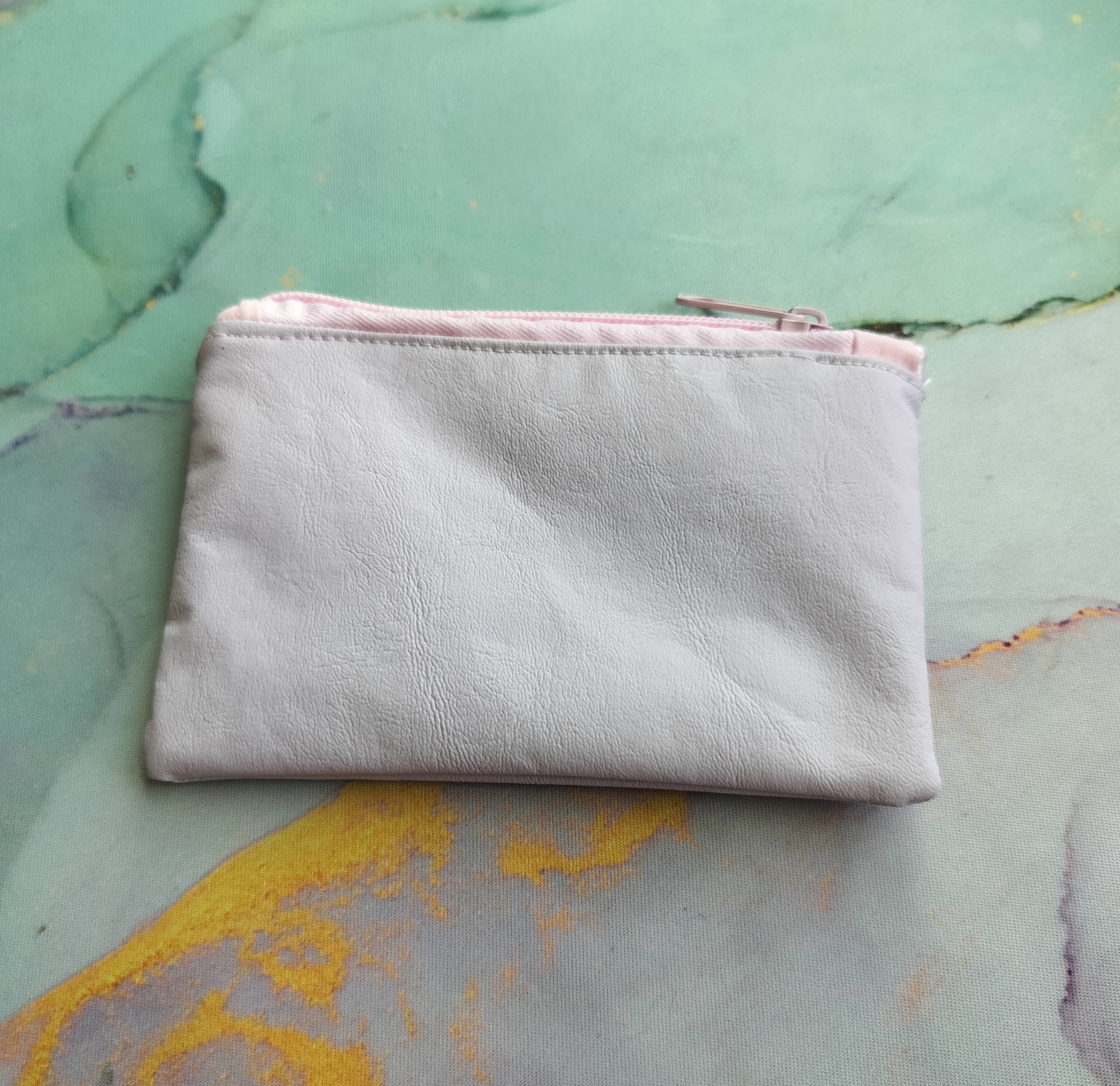 Powder Pink Coin Purse Minimalist Wallet