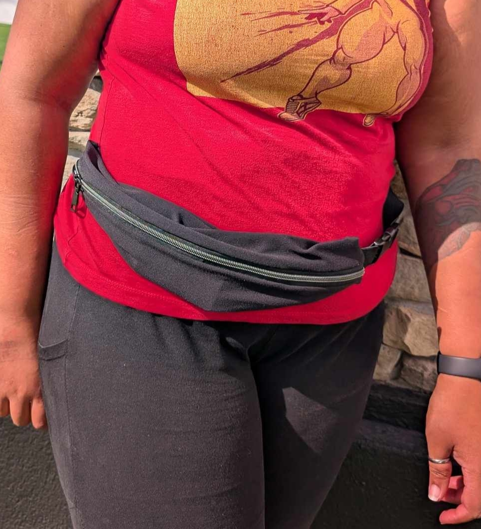 Stretchy Sling Bag- Black 