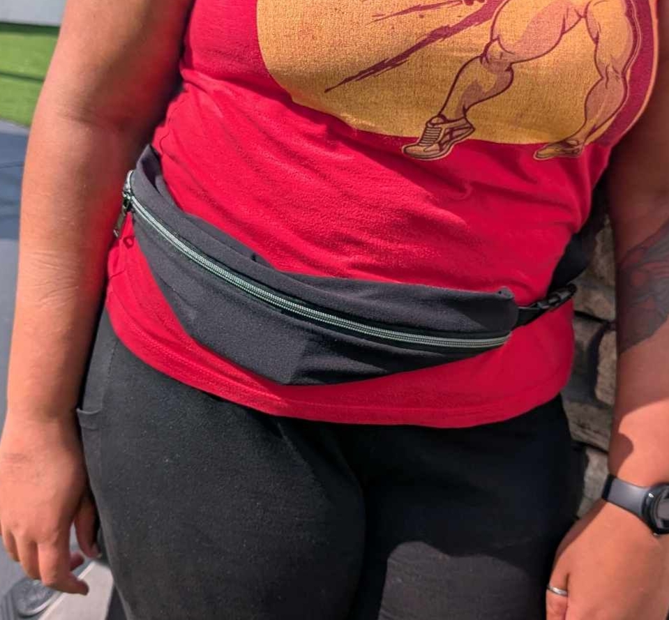 Stretchy Sling Bag- Black 