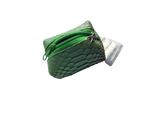 Mini Boxy Bag Gator Green Pouch Ear Buds Holder 