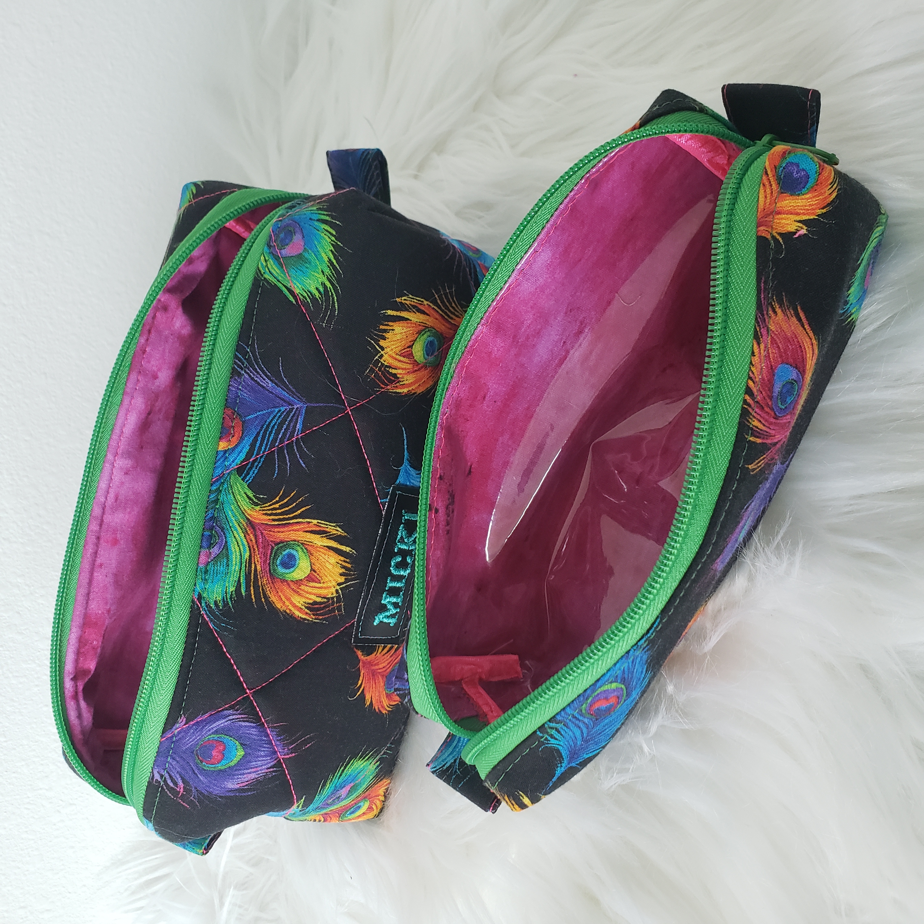 Colorful Peacock Toiletry Set
