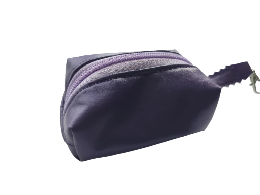 Purple Mini Pouch Ear Buds Holder 