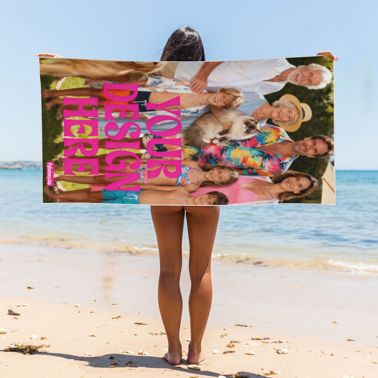 Custom Photo Beach Towel