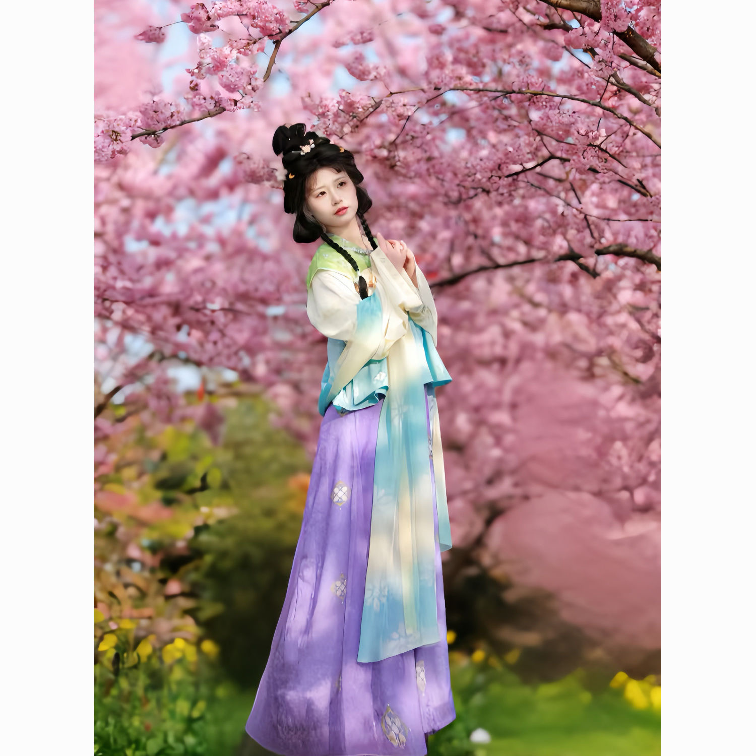 Adorable Tang-style Hanfu 