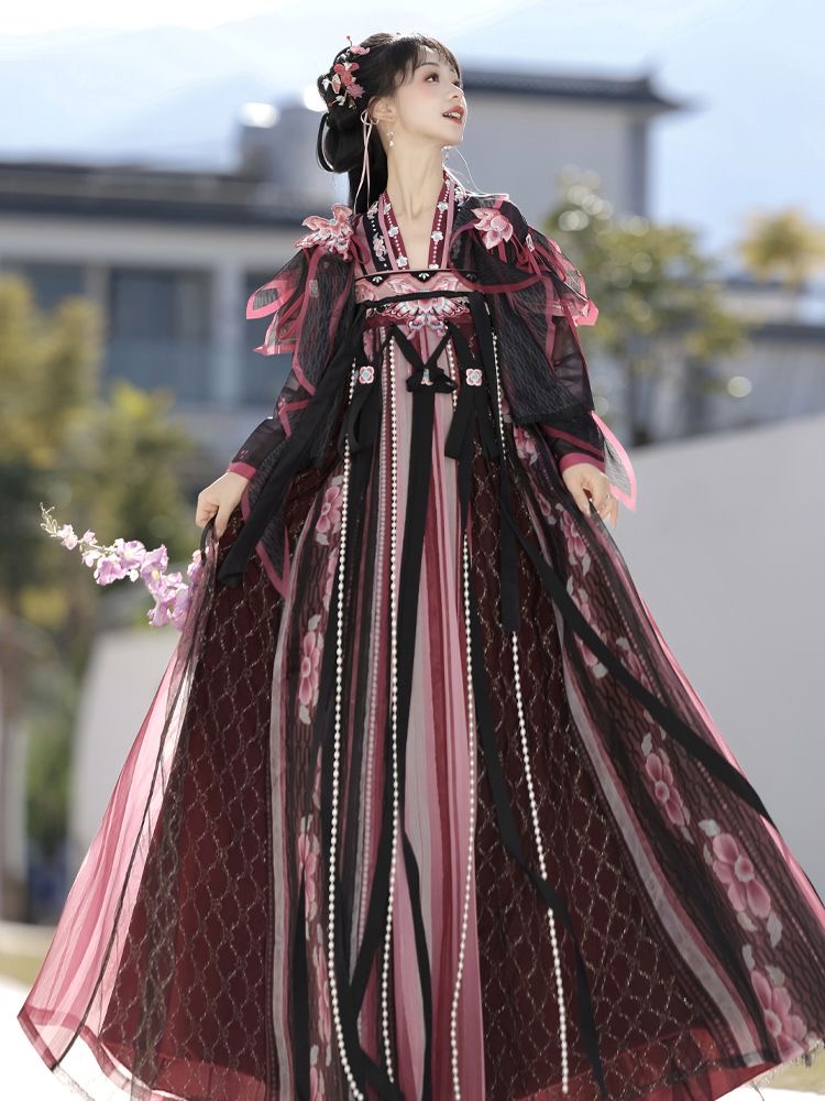 complete set  Hanfu in the Tang style black series