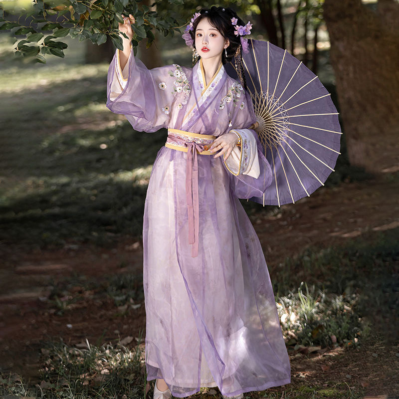 robe set  Hanfu with straight skirt