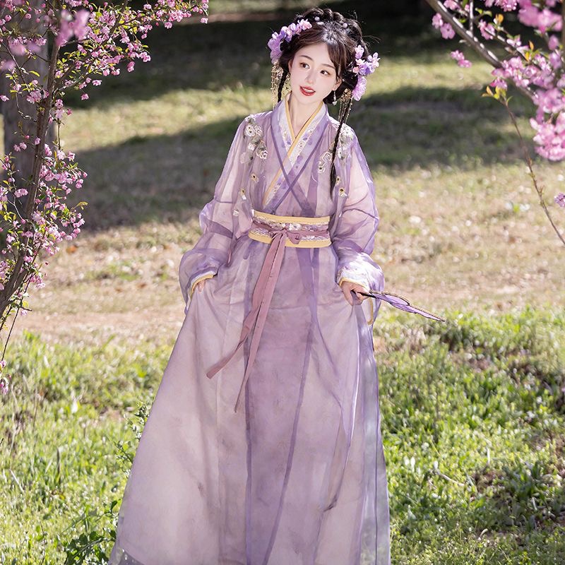 robe set  Hanfu with straight skirt