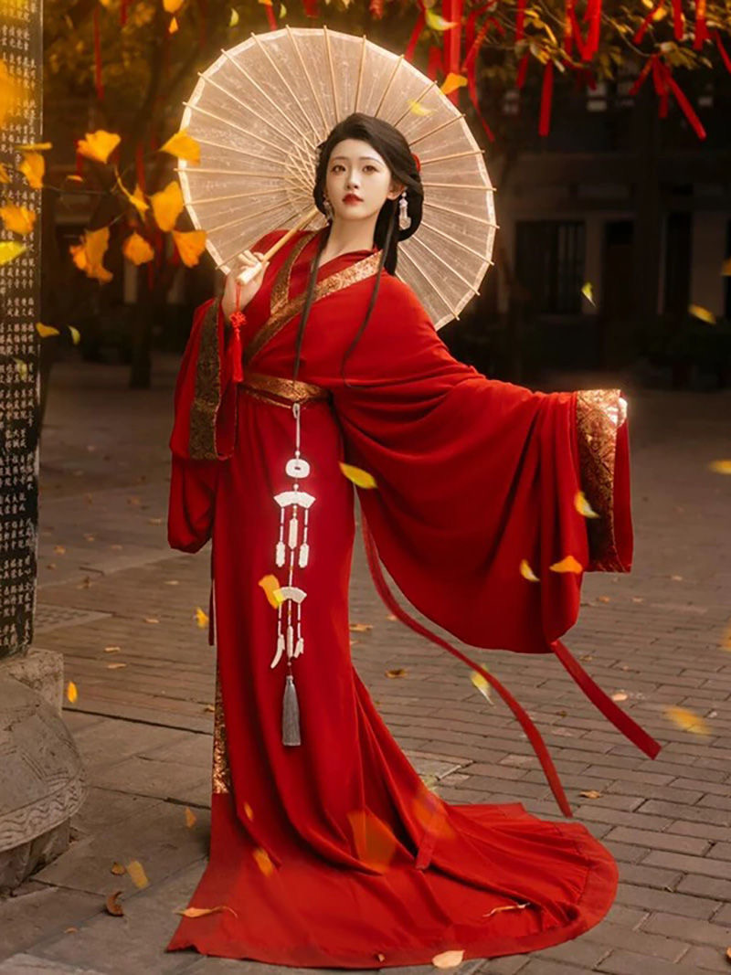 Zhuangzi-style robe RED
