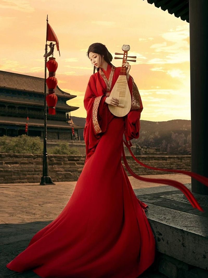 Zhuangzi-style robe RED