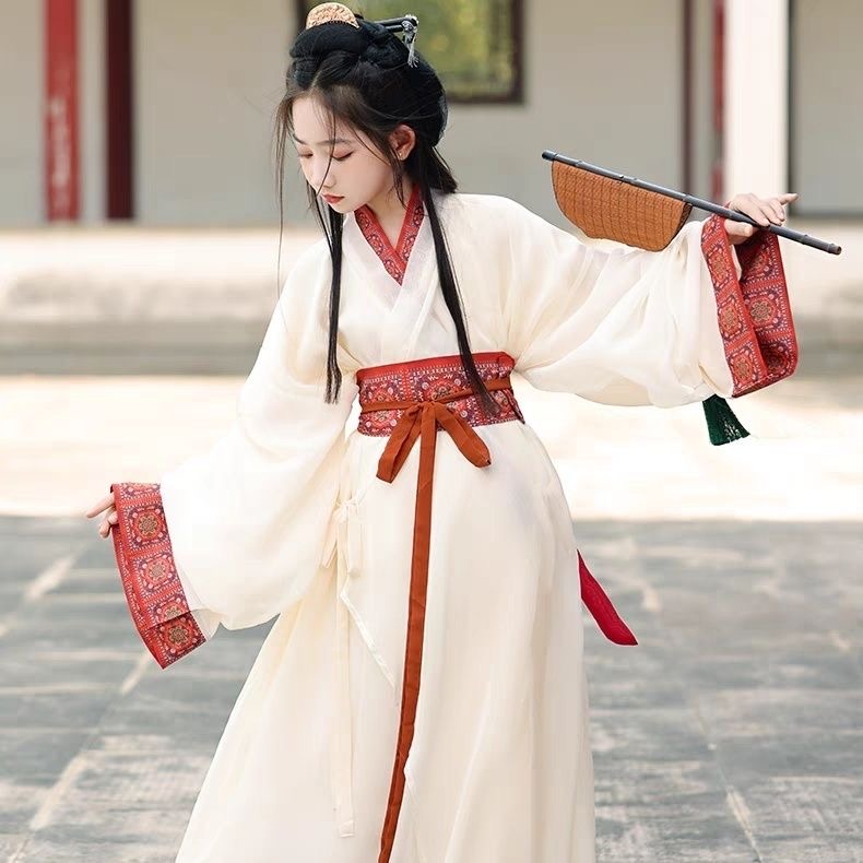 Children Traditional Hanfu Dress Zhuangzi-style robe