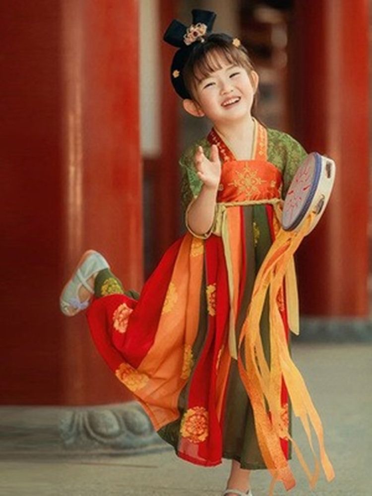 Kid hanfu tang girsl hanfu Traditional Hanfu Dress