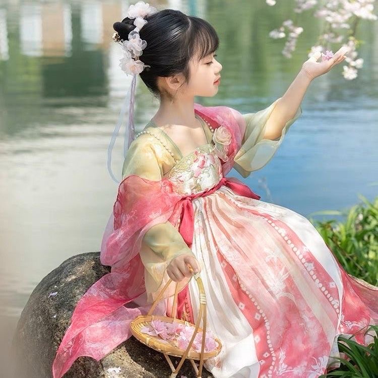 Girls beautiful hanfu kids hanfu Traditional Hanfu Dress