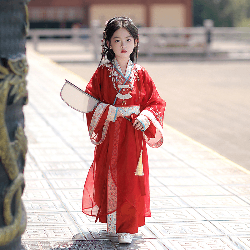 Traditional Red Hanfu Dress