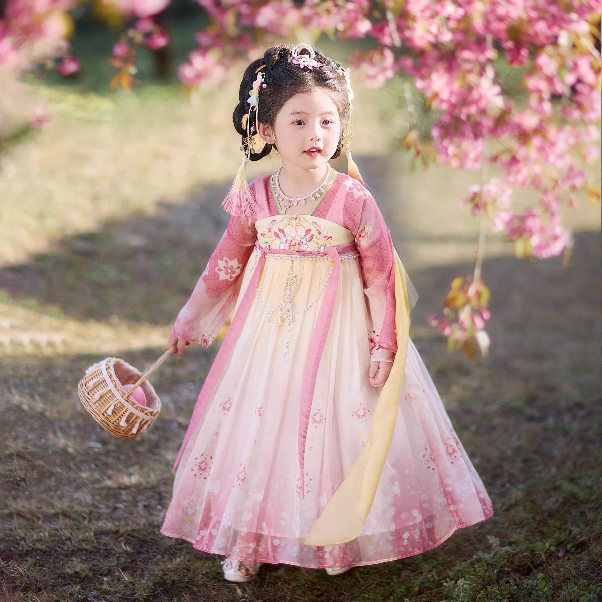 Girls Traditional Hanfu Dressn kids hanfu