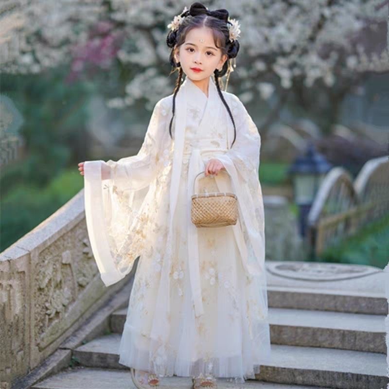 Traditional White Hanfu Dress