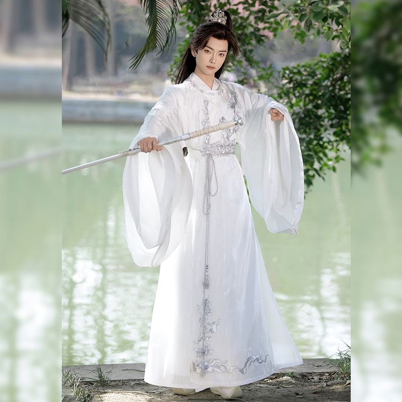 Traditional White Hanfu Dress